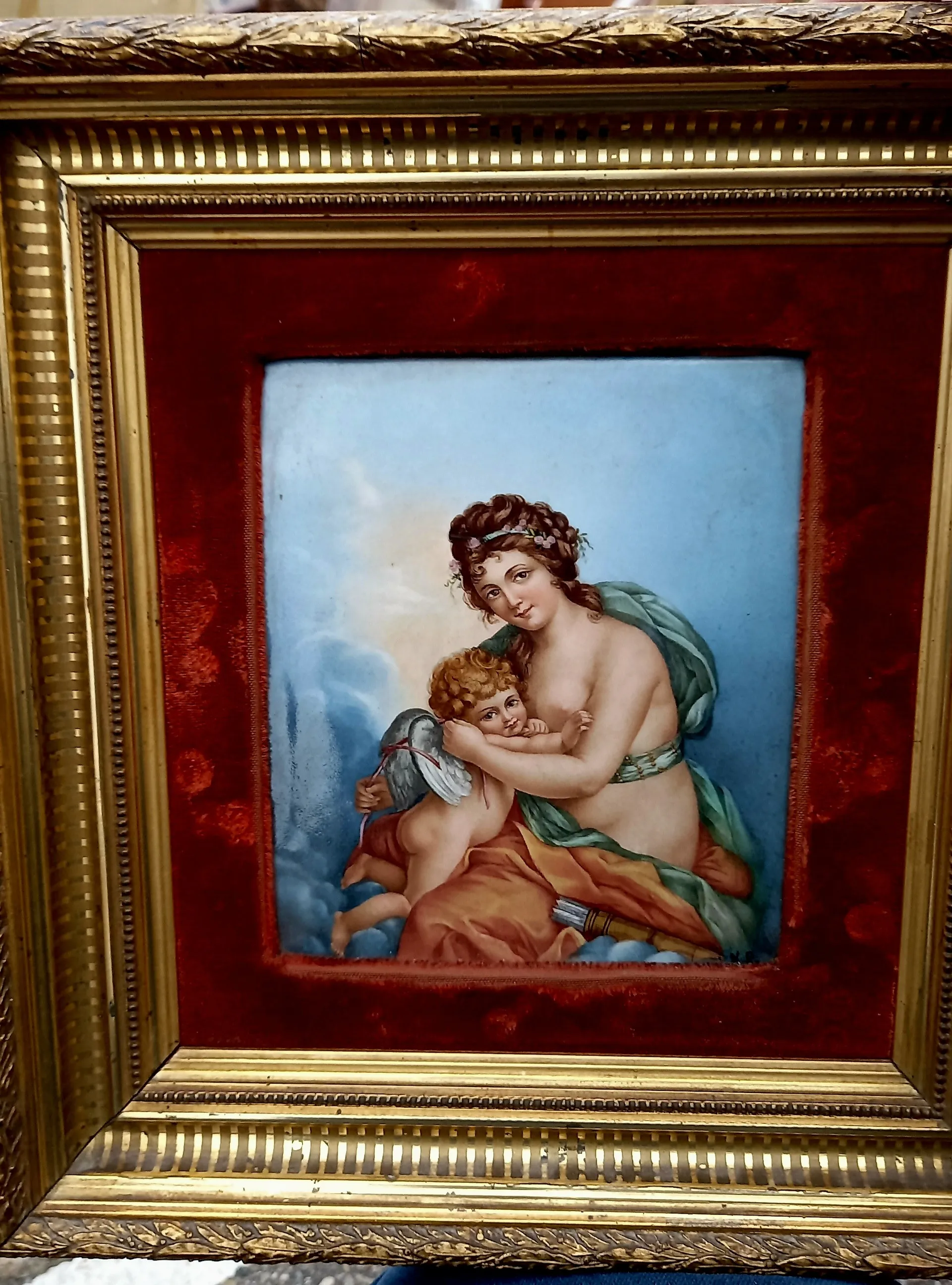 Tableau ancien à vendre chez un antiquaire près de Lyon