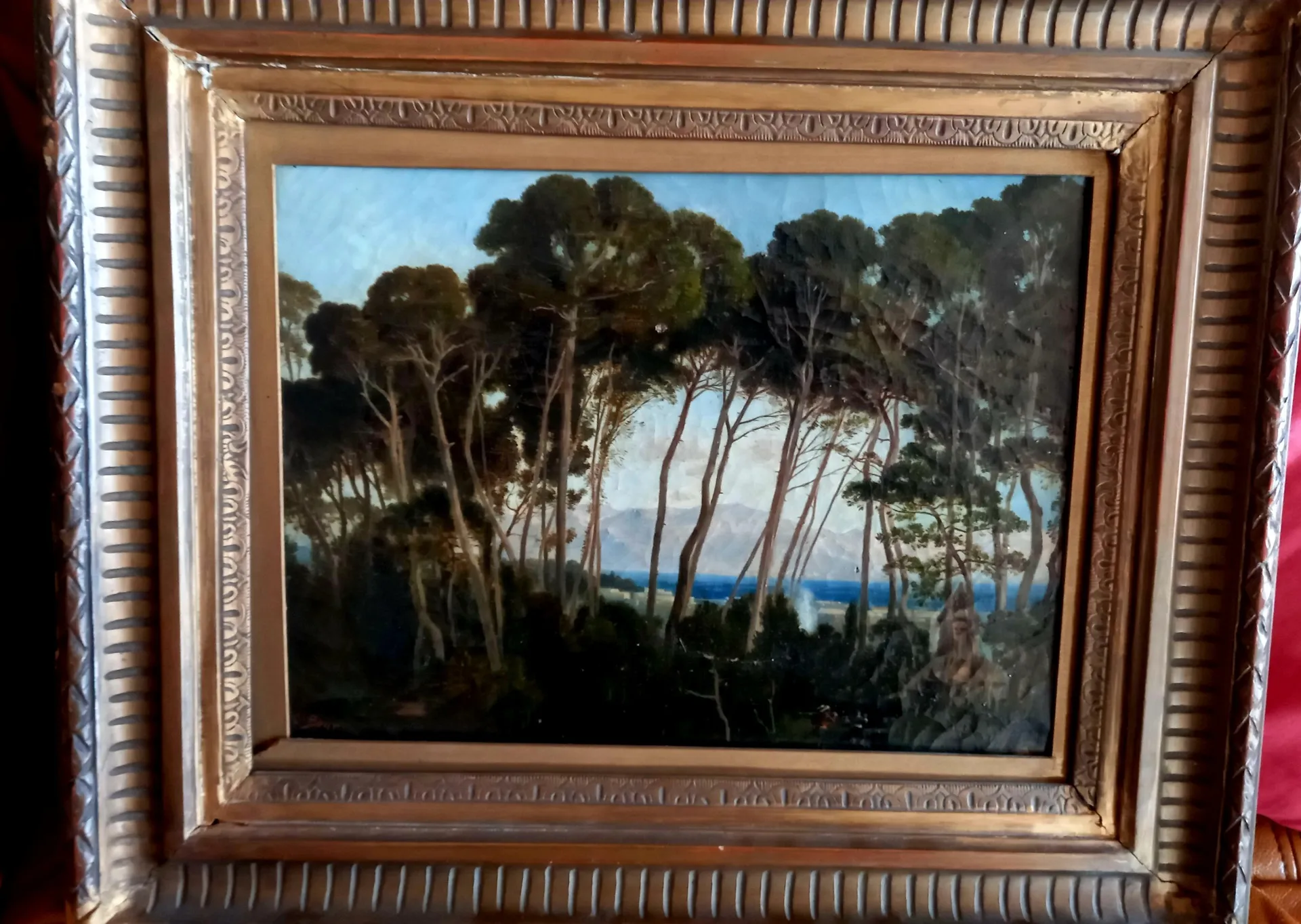 Tableau ancien à vendre chez un antiquaire près de Lyon