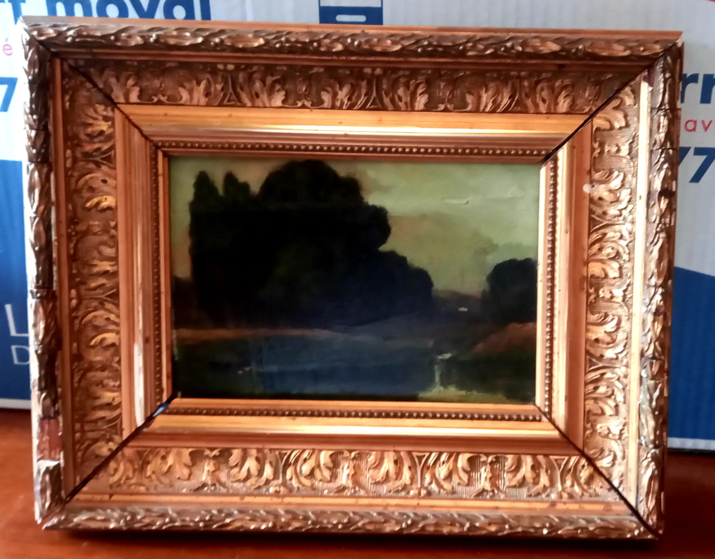 Tableau ancien à vendre chez un antiquaire près de Lyon