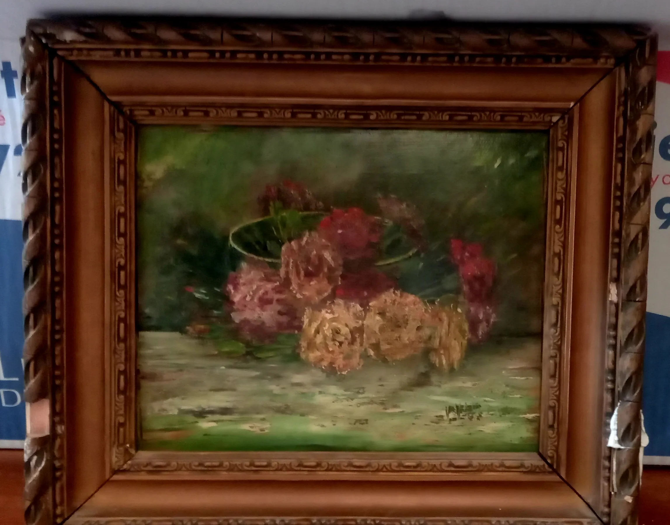 Tableau ancien à vendre chez un antiquaire près de Lyon