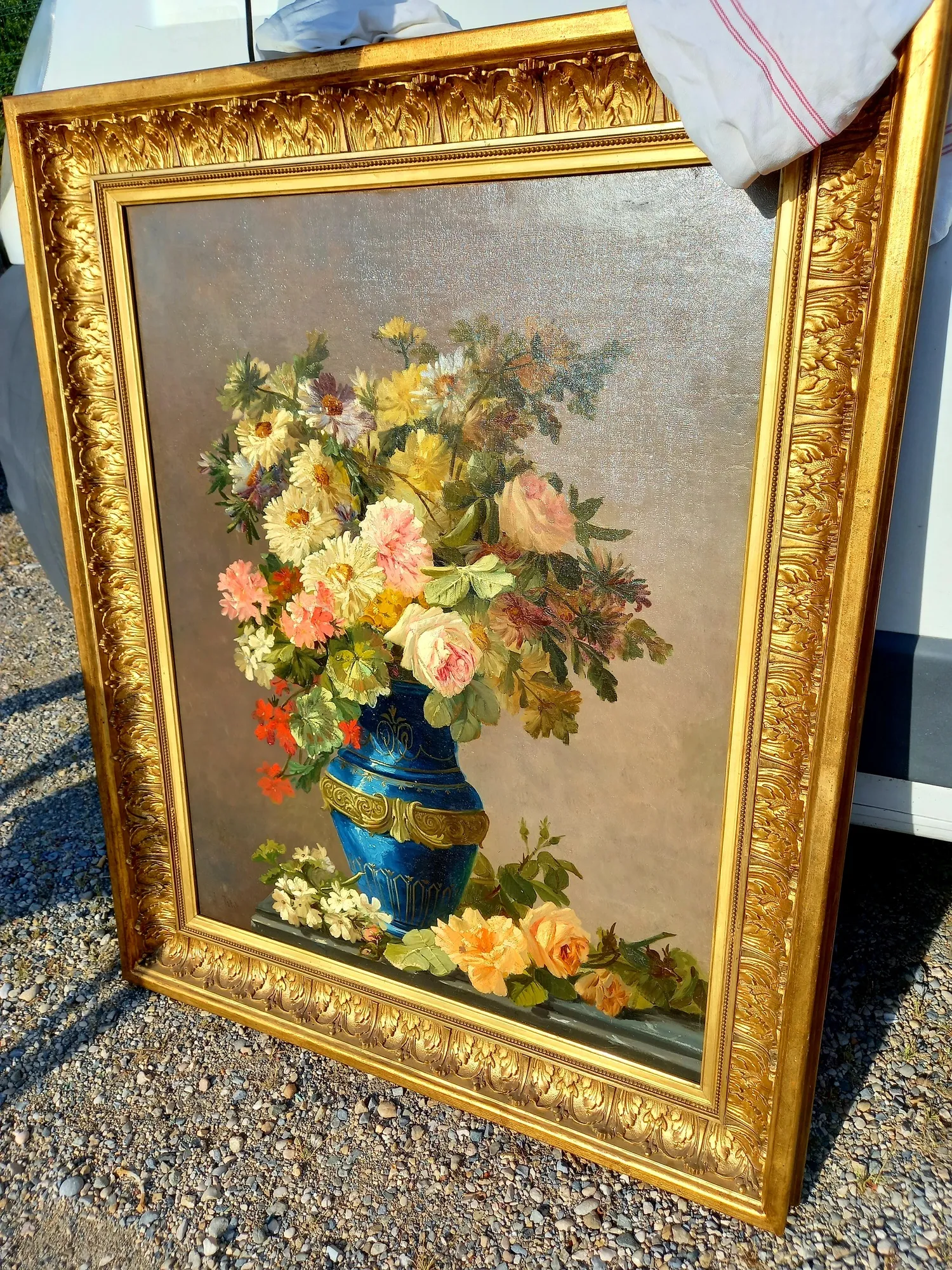 Tableau ancien à vendre chez un antiquaire près de Lyon