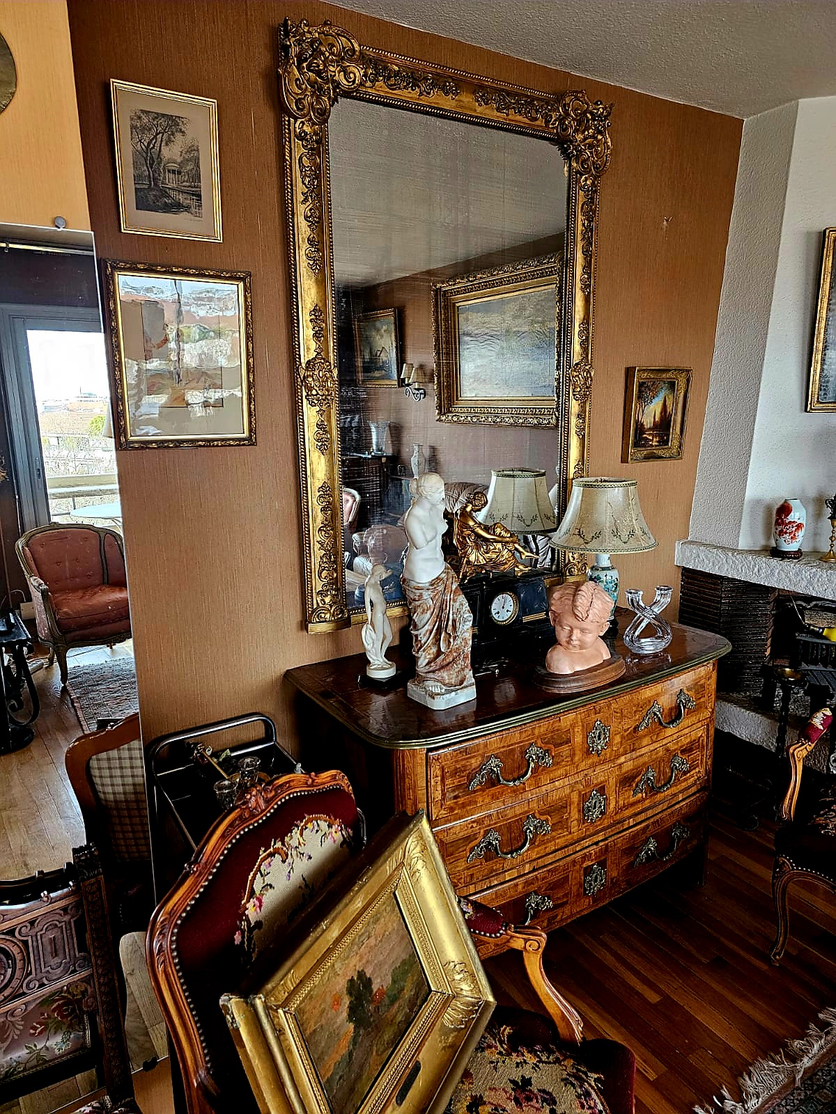 Tableaux, Miroirs, Vases et statues en bronze